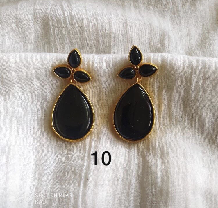 Semi Precious Drop Earrings