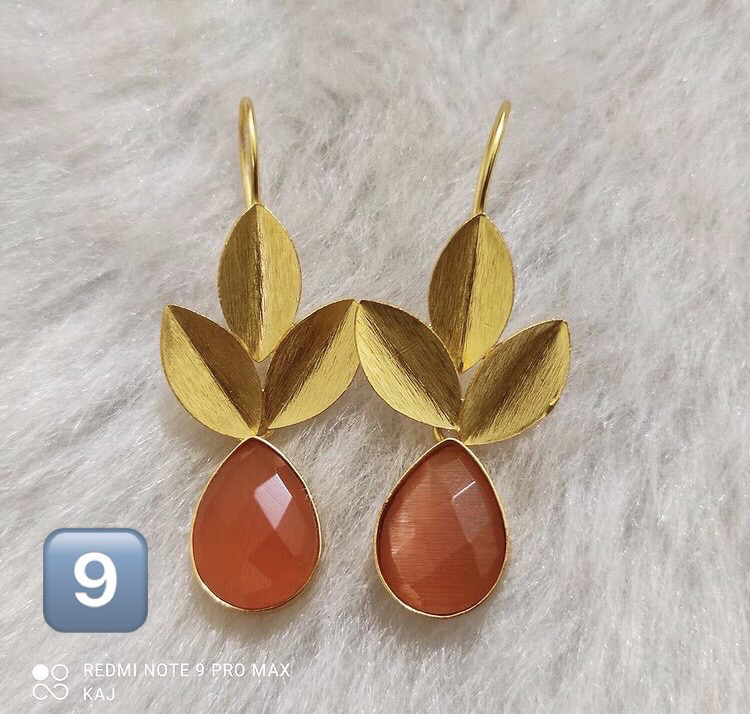 Matte Gold Hook Earrings