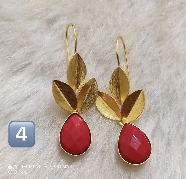 Matte Gold Hook Earrings