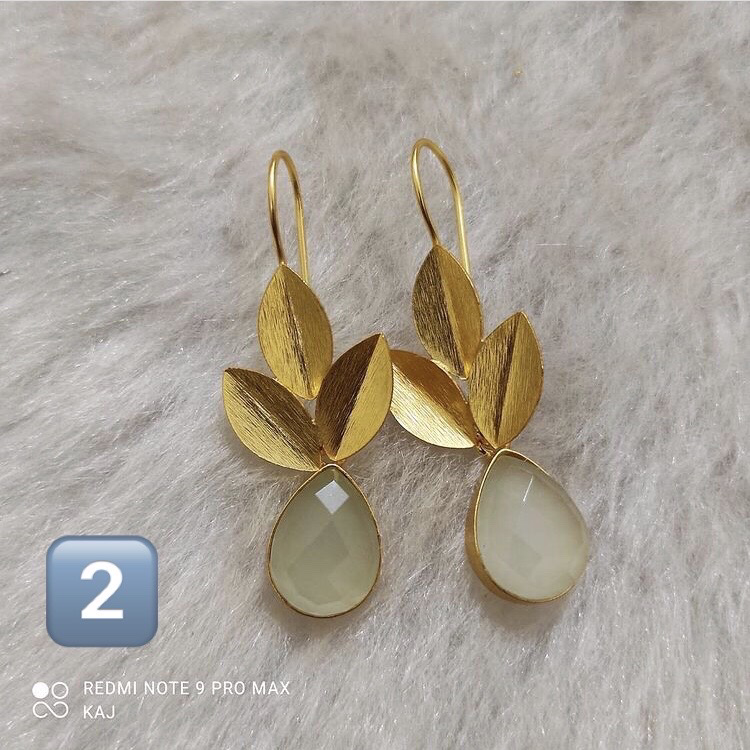 Matte Gold Hook Earrings