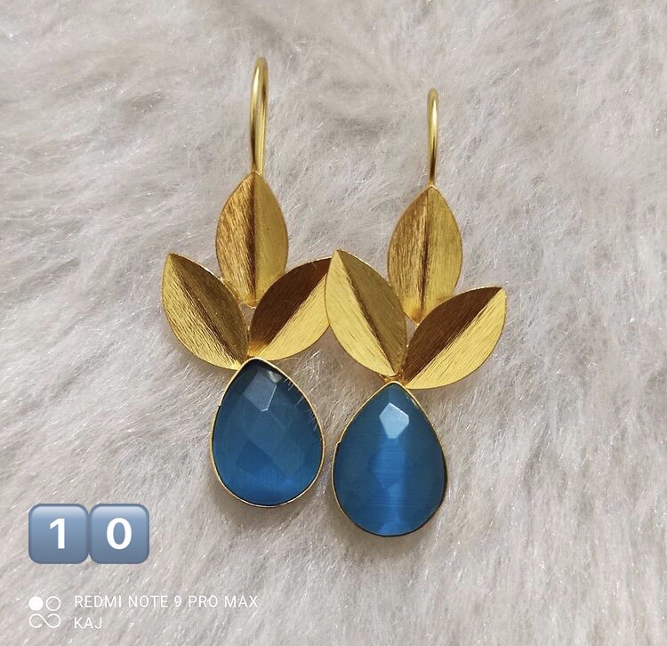 Matte Gold Hook Earrings