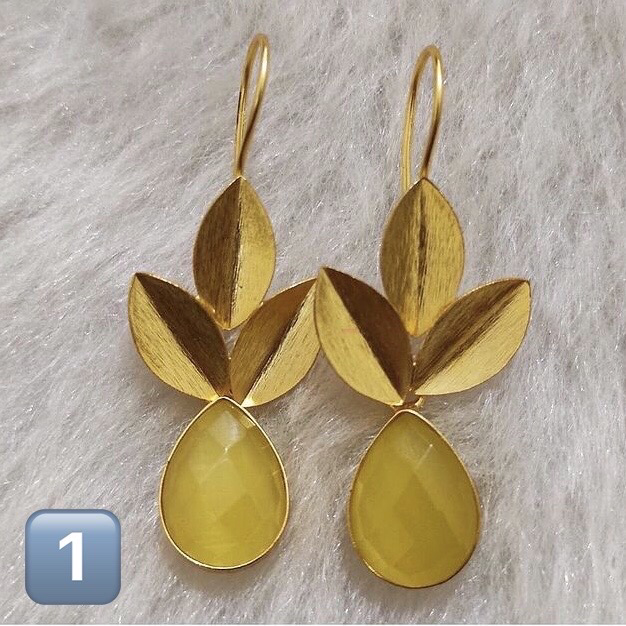 Matte Gold Hook Earrings