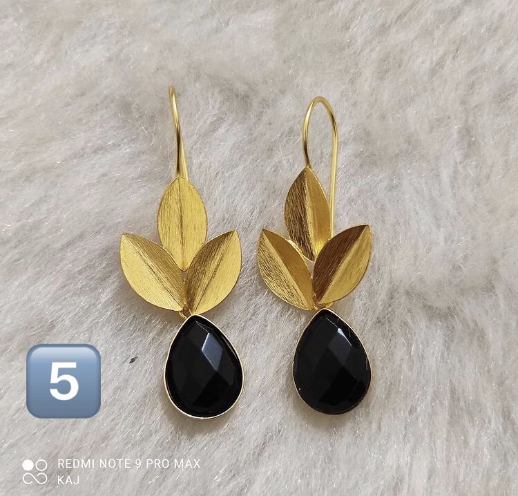 Matte Gold Hook Earrings