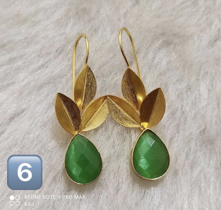 Matte Gold Hook Earrings