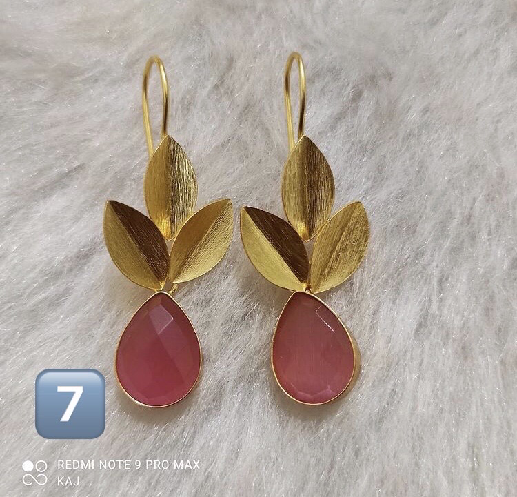 Matte Gold Hook Earrings