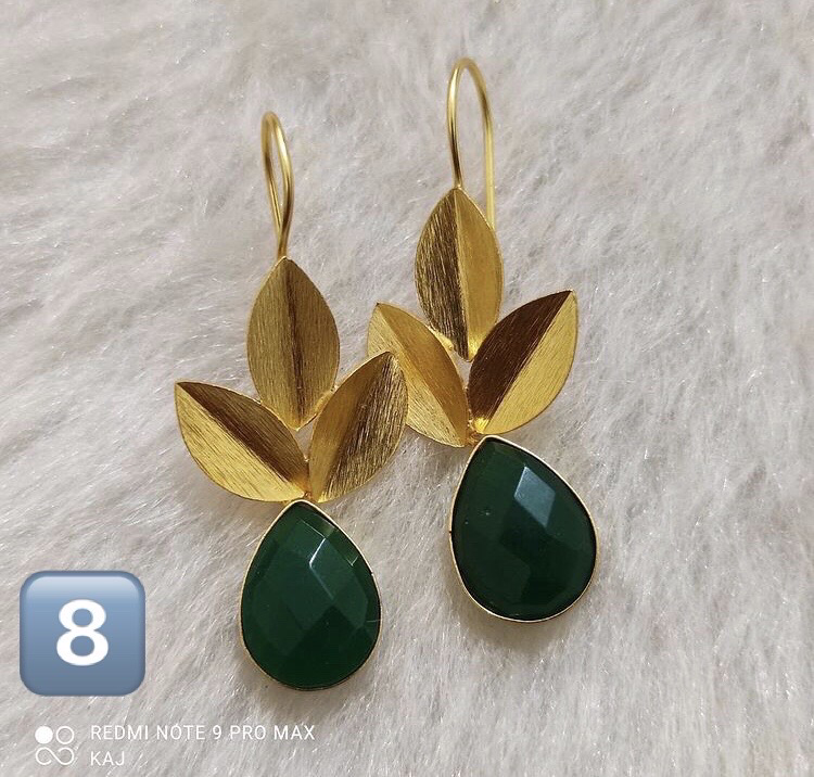 Matte Gold Hook Earrings