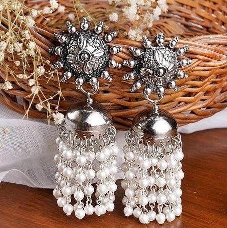 Pearl Tassel Earrings