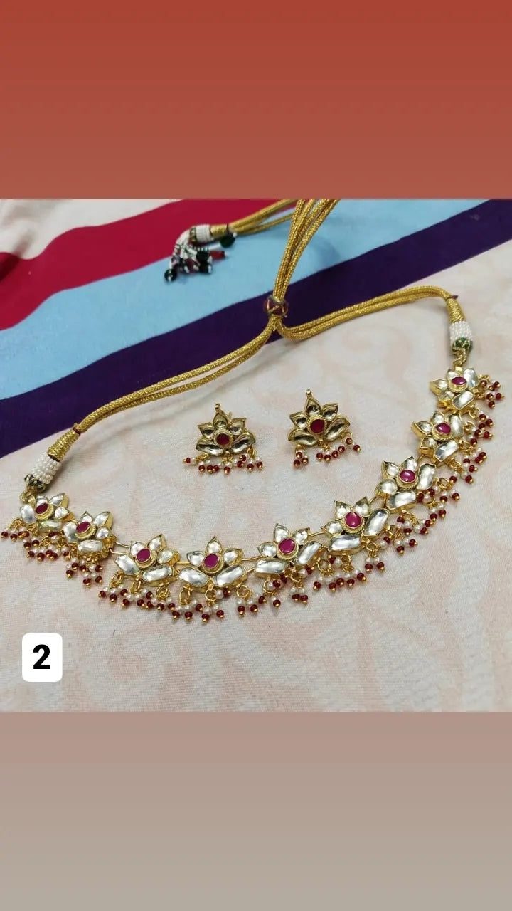 Ahmedabadi Kundan ChokerSet