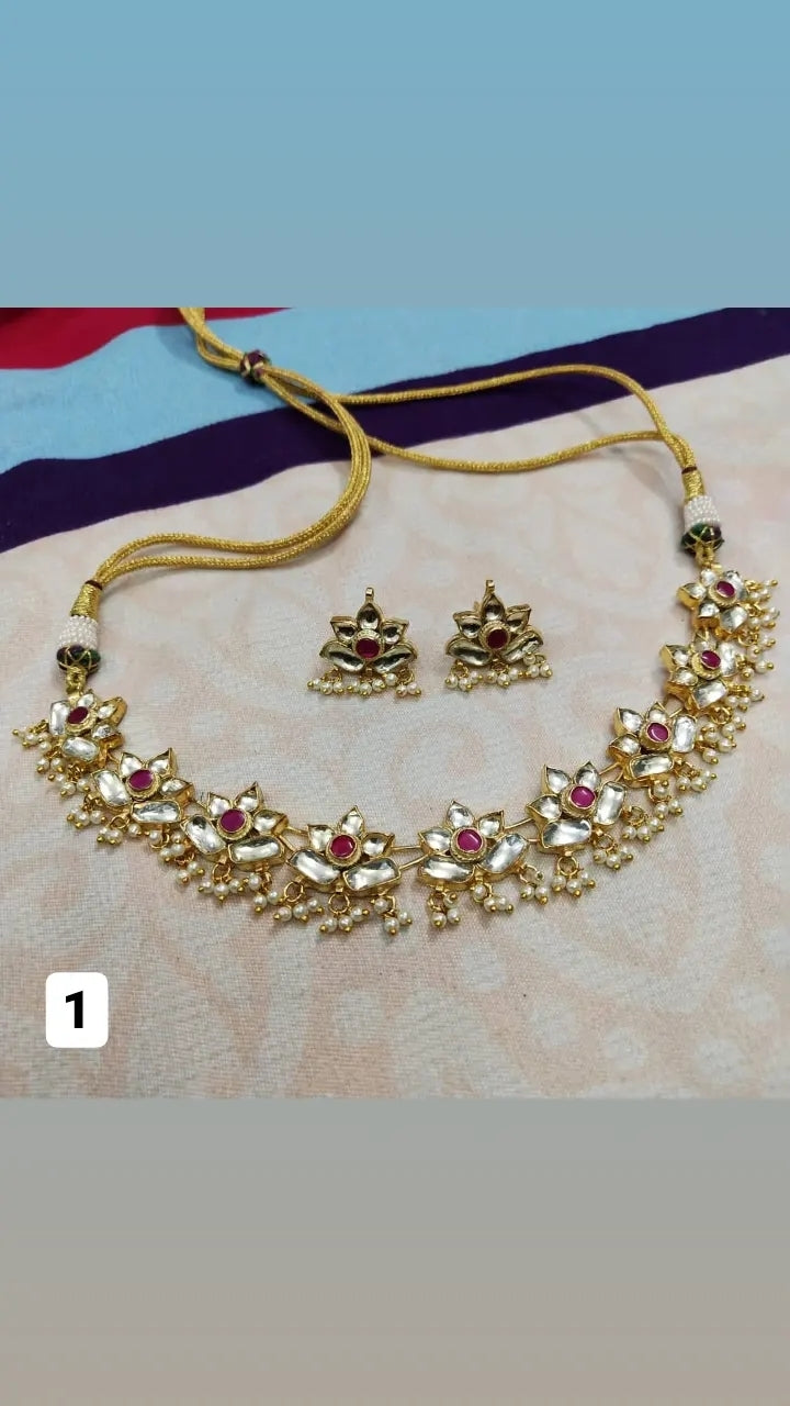 Ahmedabadi Kundan ChokerSet