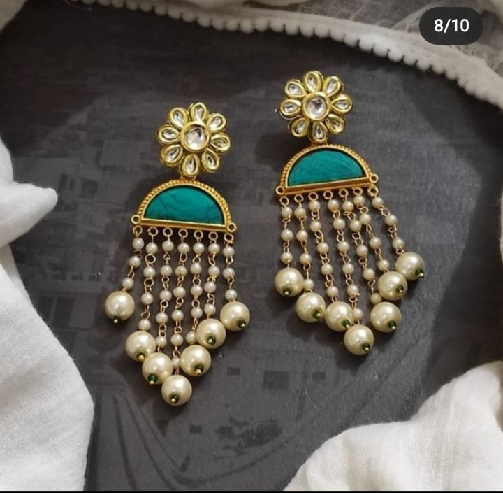 Floral Tassel Earrings