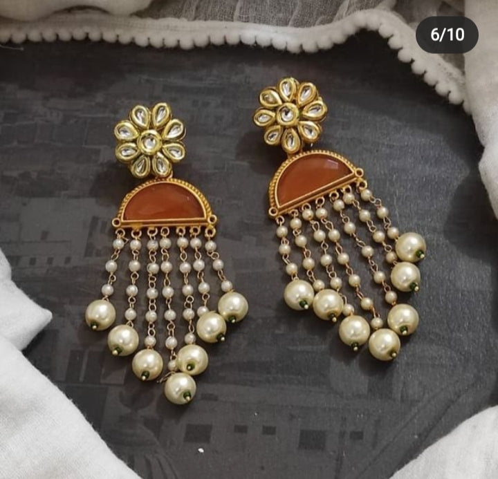 Floral Tassel Earrings