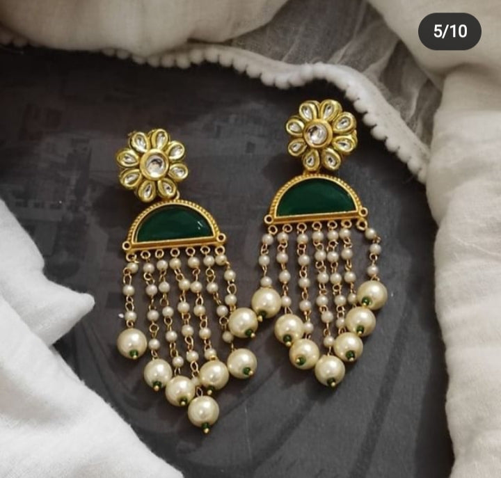 Floral Tassel Earrings