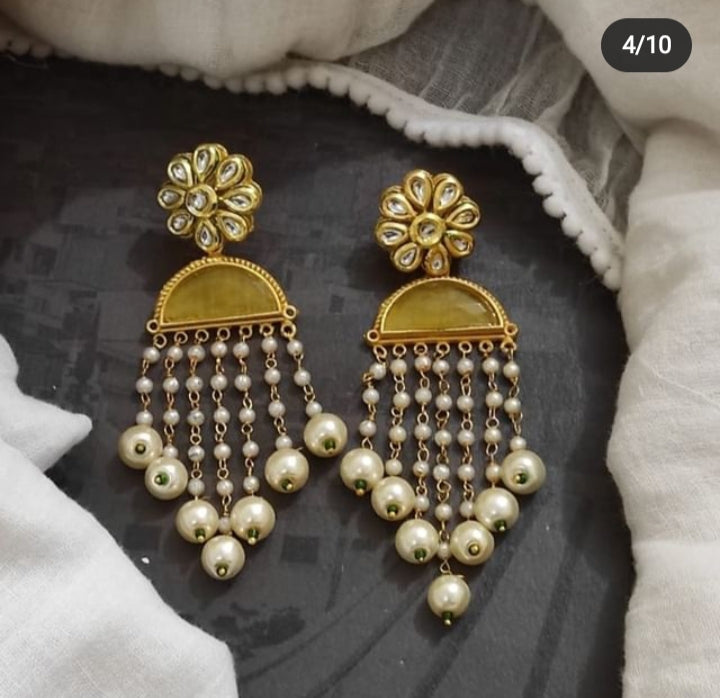 Floral Tassel Earrings