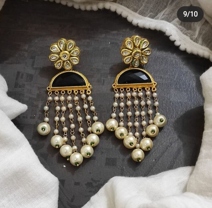 Floral Tassel Earrings