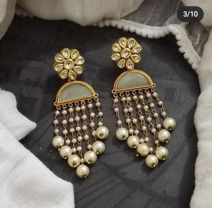 Floral Tassel Earrings