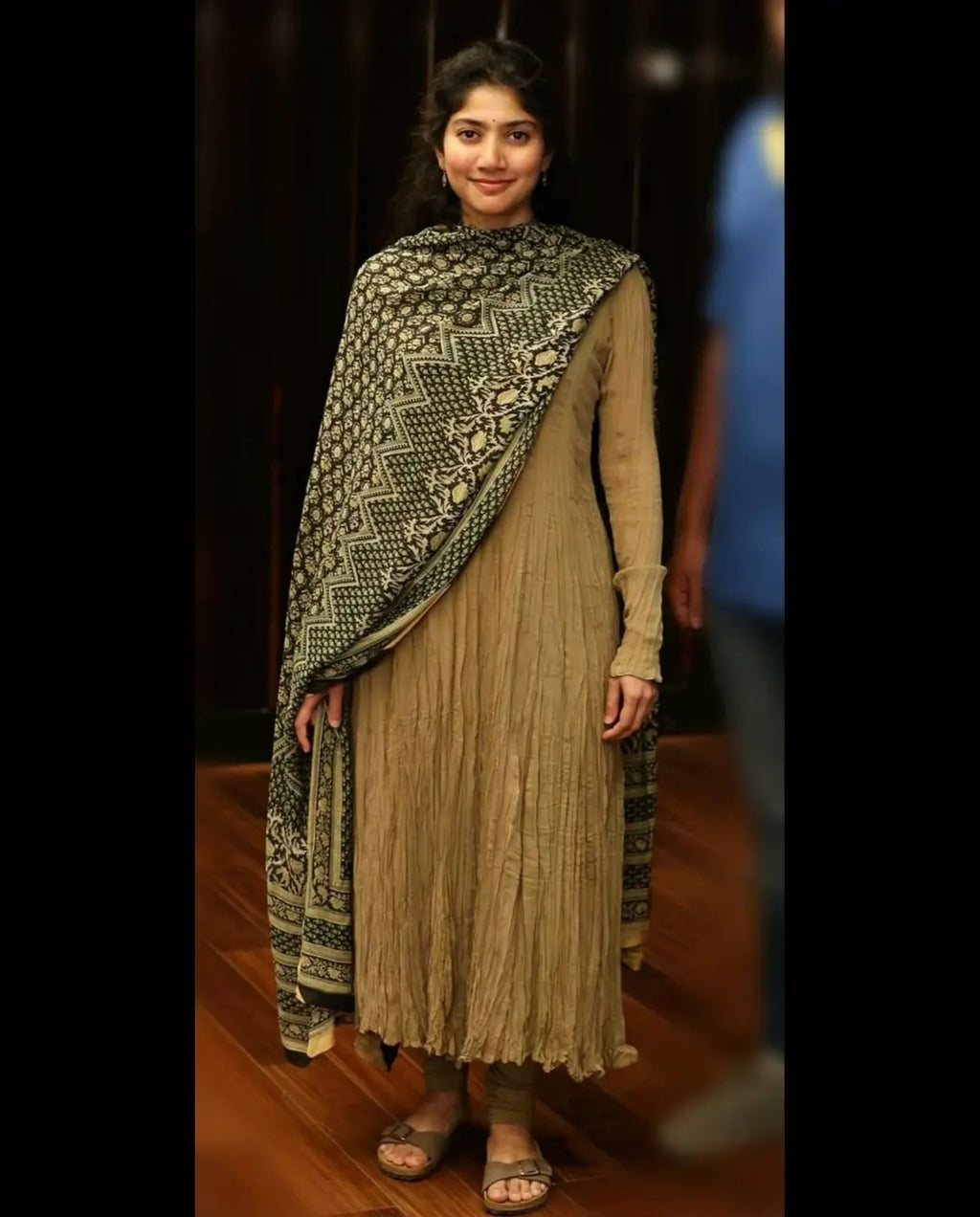 Sai Pallavi Inspired Gown With Digital Print Duppatta