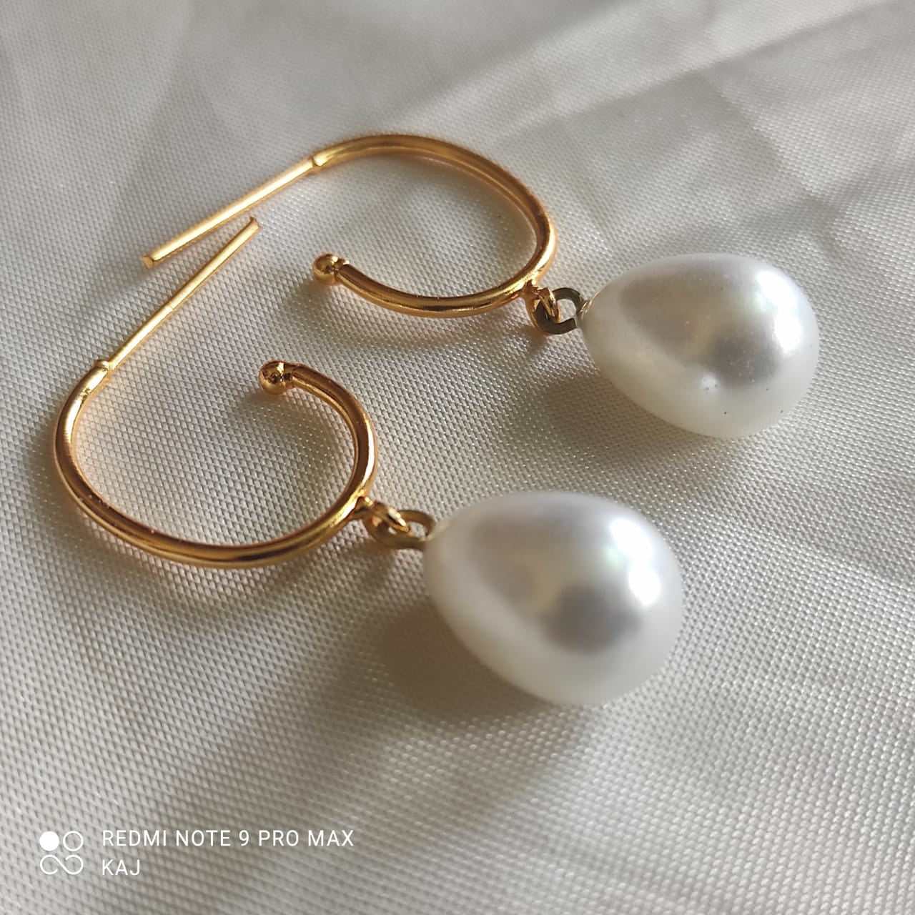 Real Sea Shell Pearl Earrings