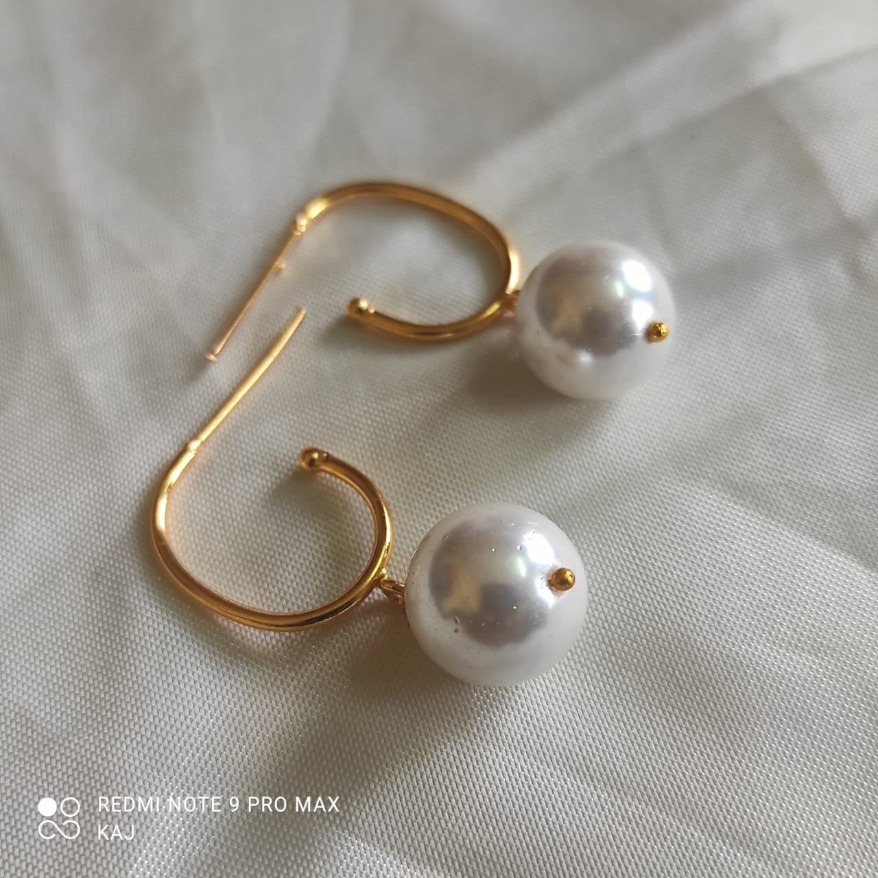 Real Sea Shell Pearl Earrings
