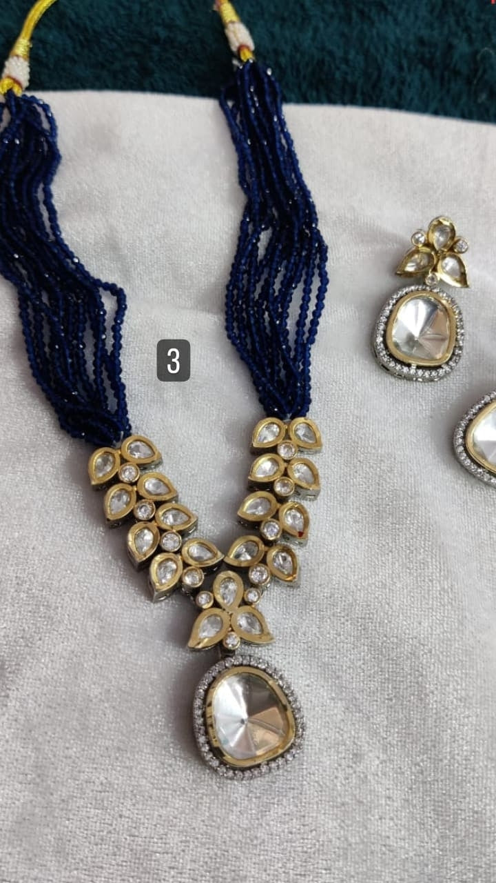 Foil Kundan Pearl Choker Set