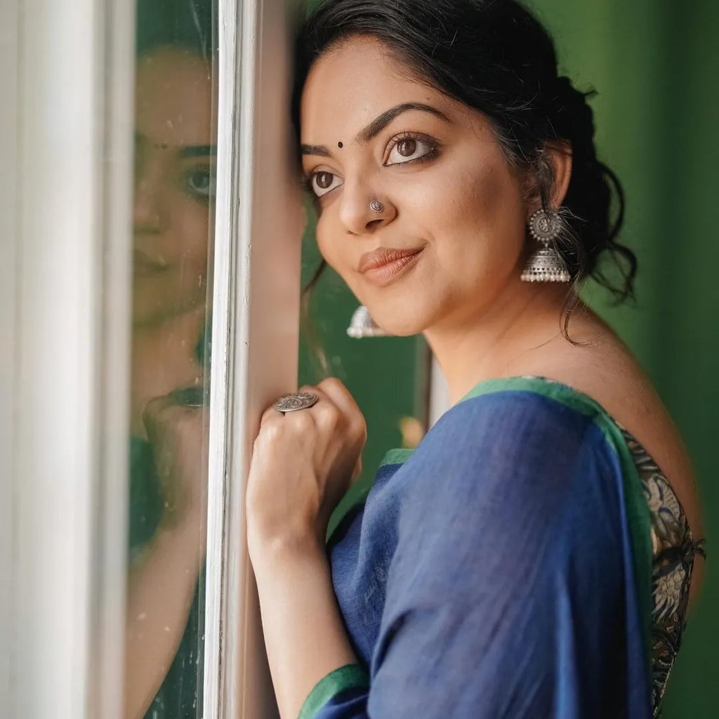 Ahaana's Silver look-alike Jhumkas