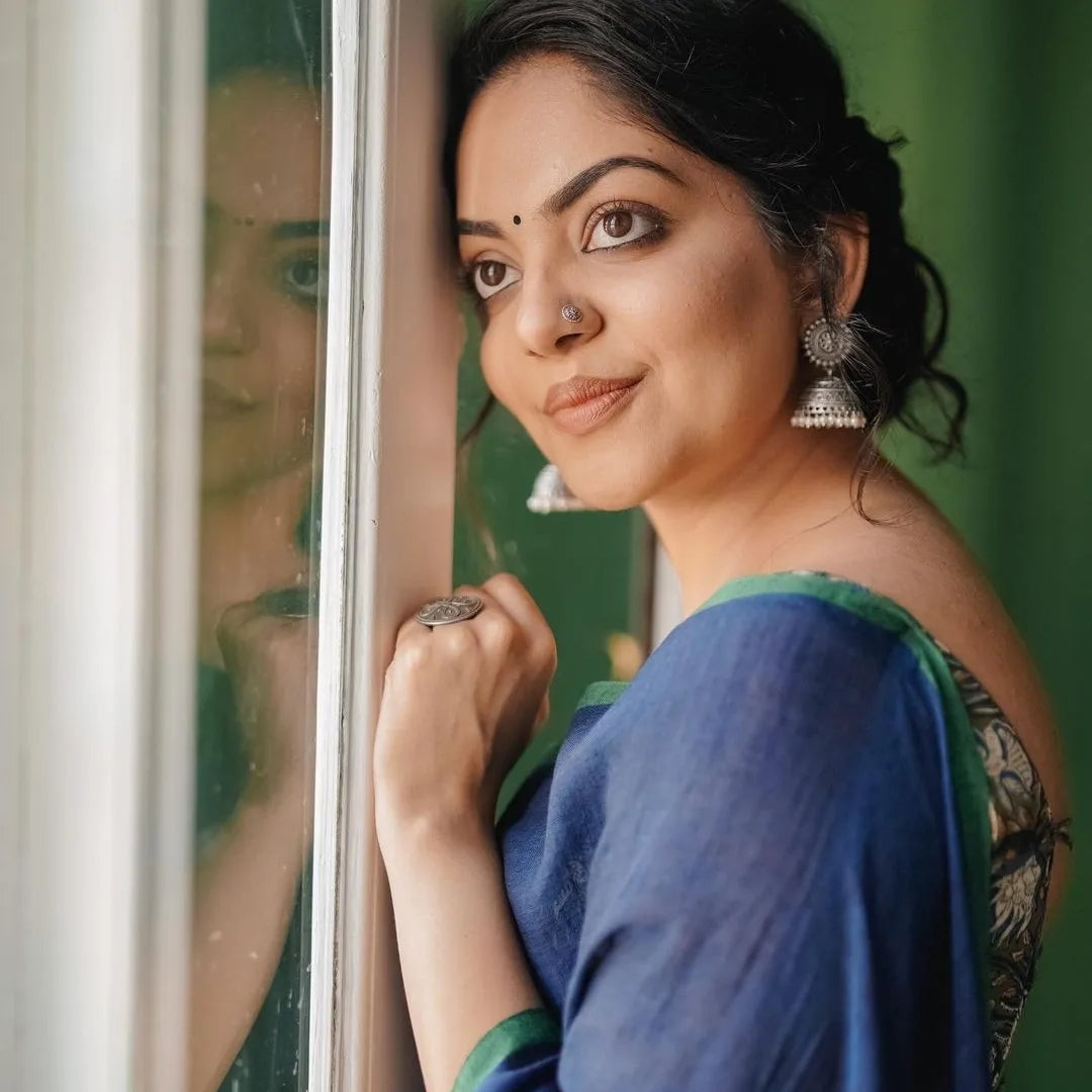 Ahaana's Silver look-alike Jhumkas