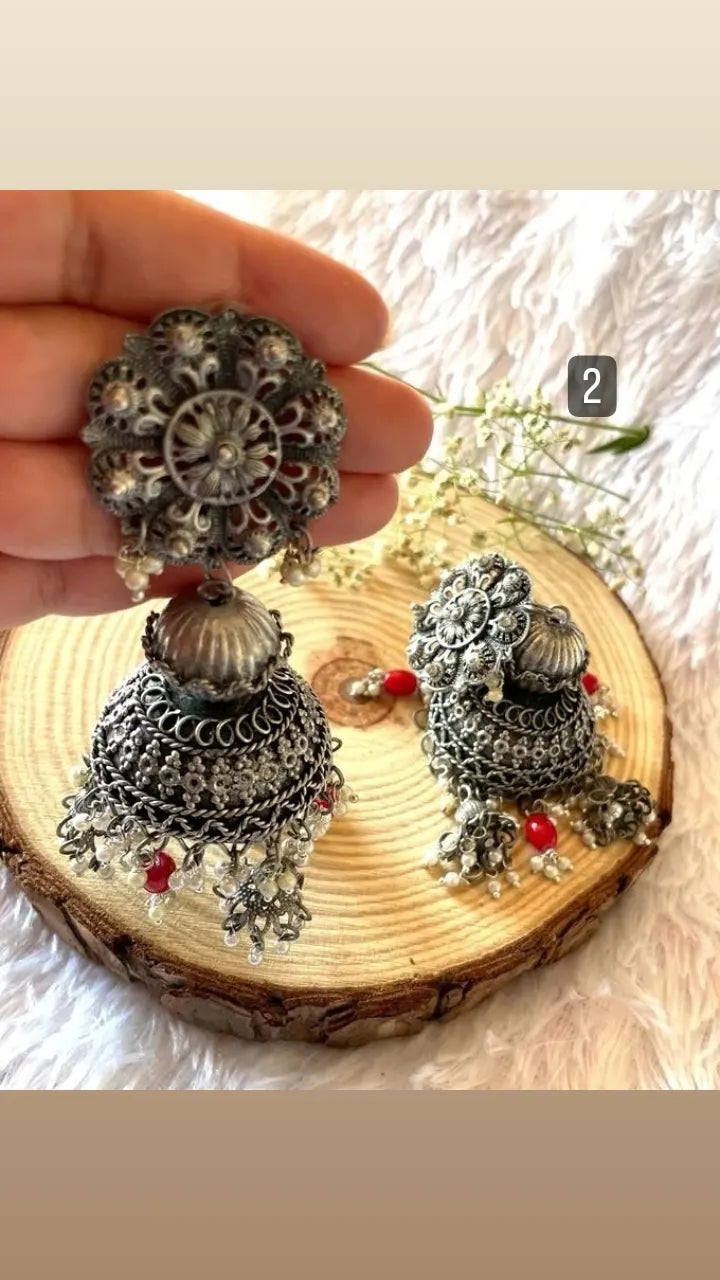 Ahaana's Black Polish Earrings