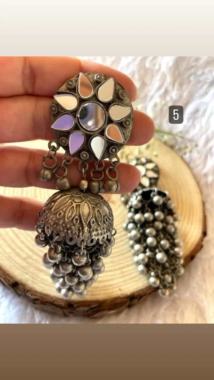 Ahaana's Black Polish Earrings