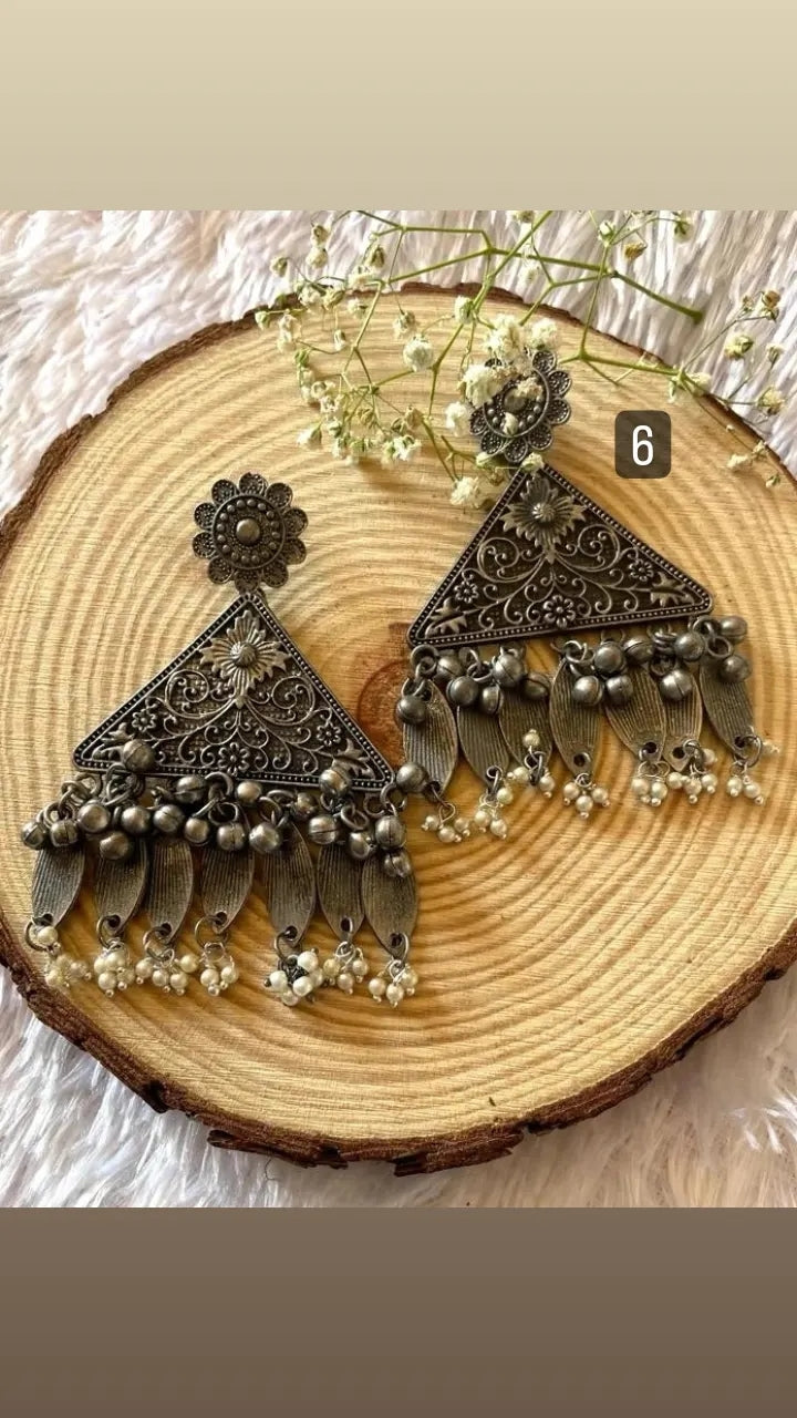 Ahaana's Black Polish Earrings