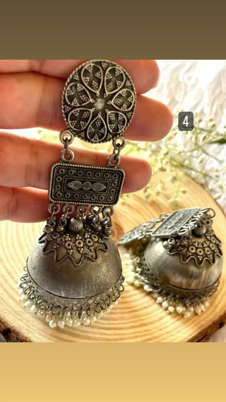 Ahaana's Black Polish Earrings