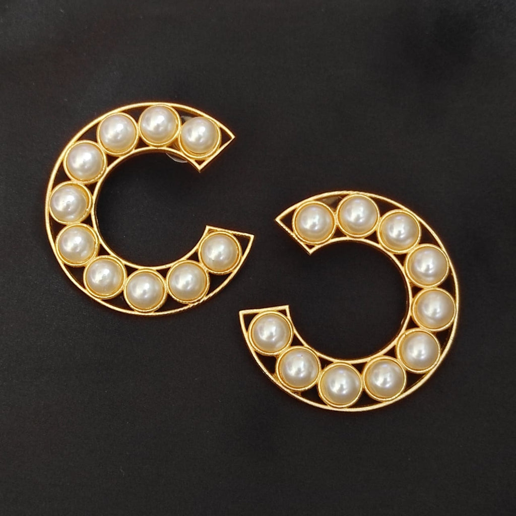 Contemporary Pearl Studs