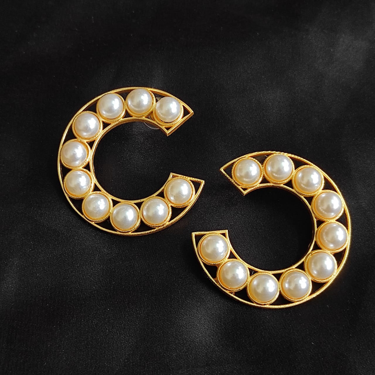 Contemporary Pearl Studs