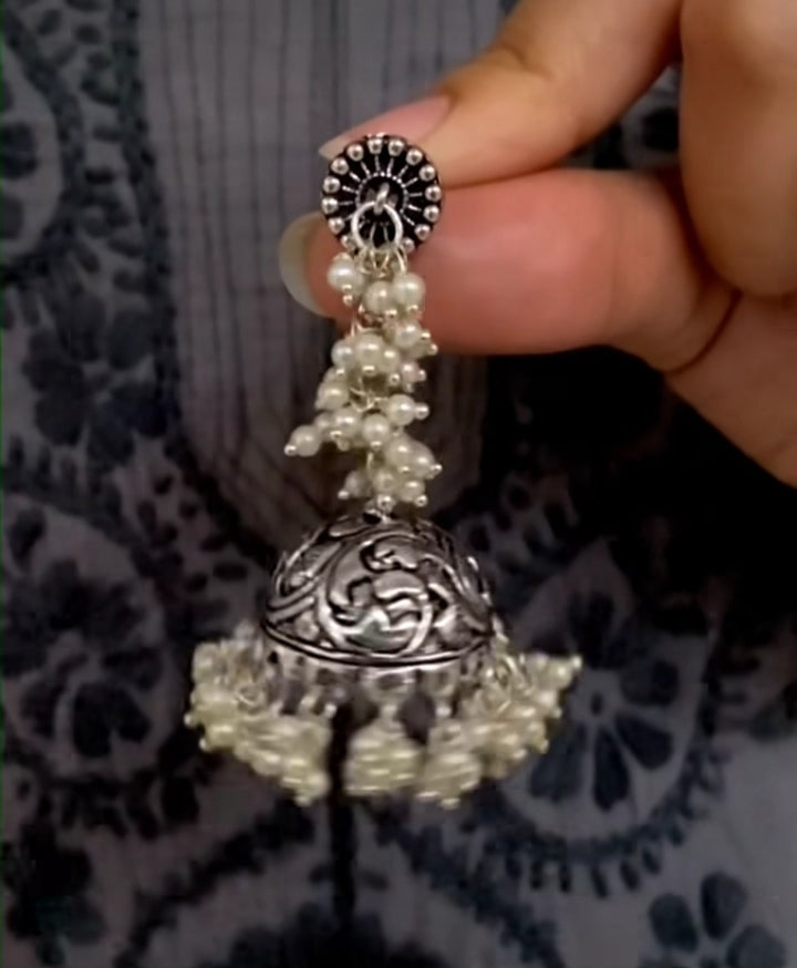 Pearl Hanging Jhumka