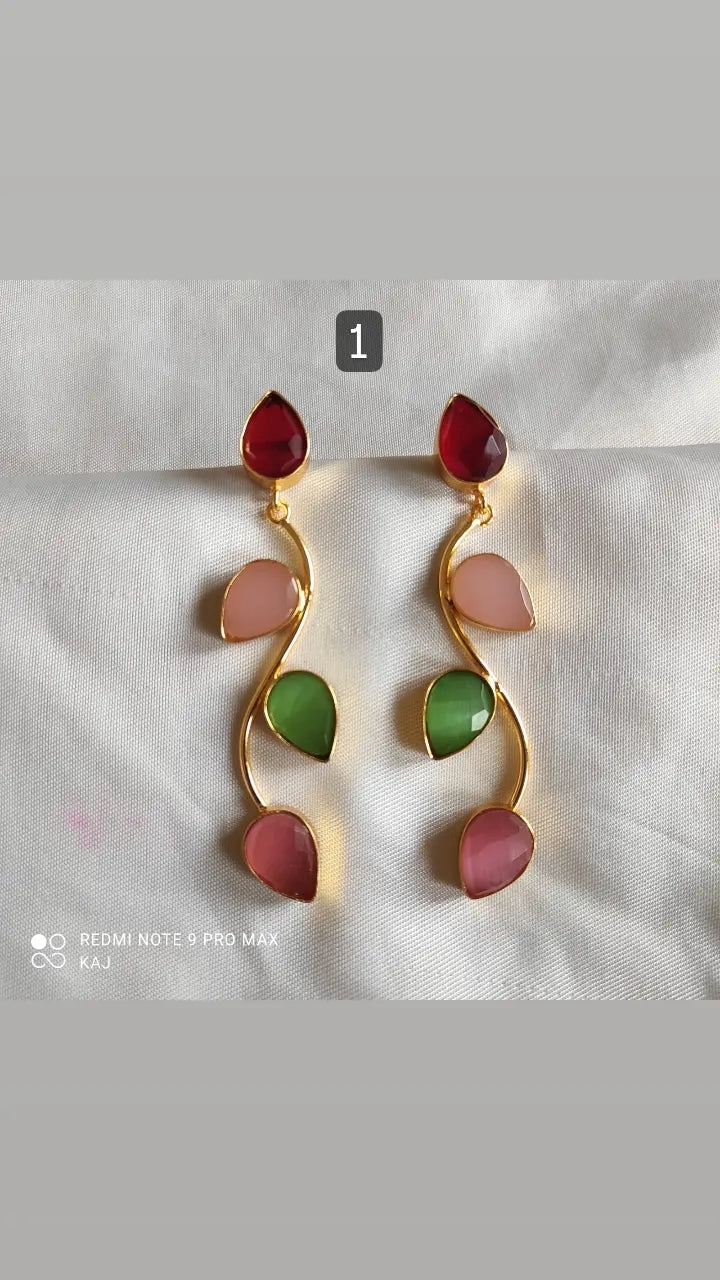 Contemporary Stone Earrings