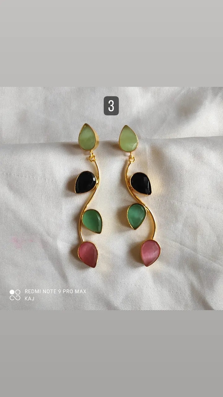 Contemporary Stone Earrings