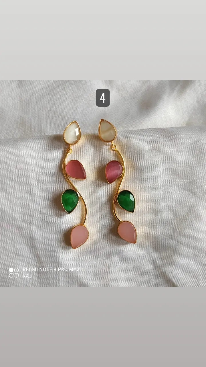 Contemporary Stone Earrings