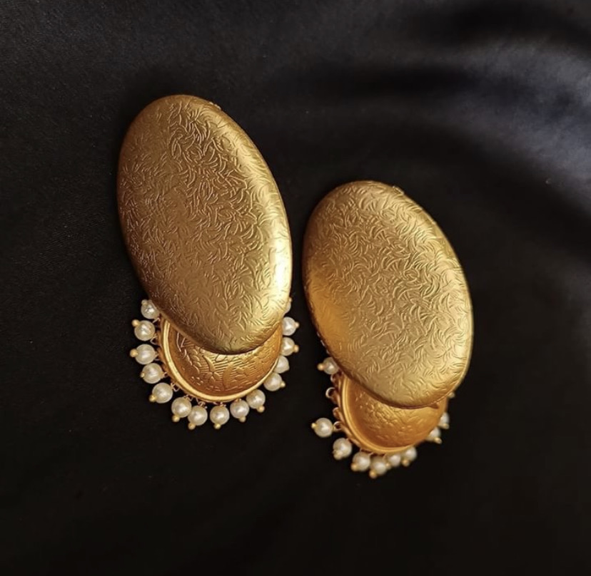 Matte Gold Jhumkas