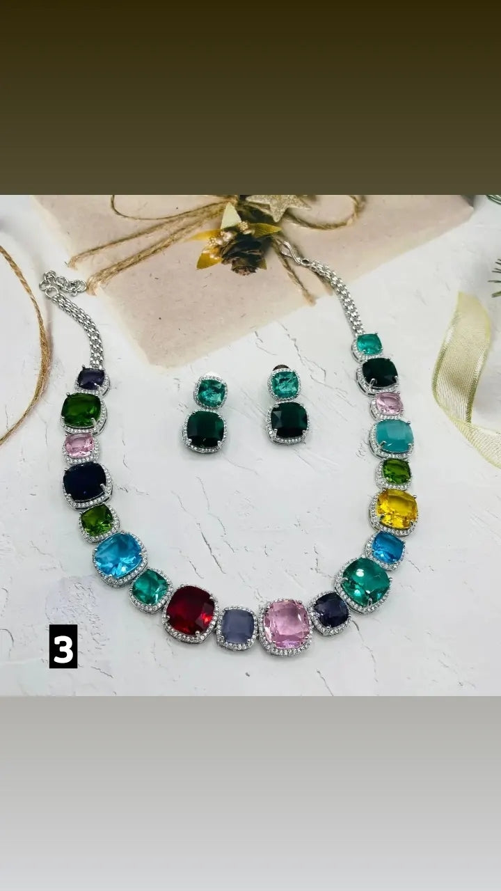 Sparkly Cocktail Choker Set