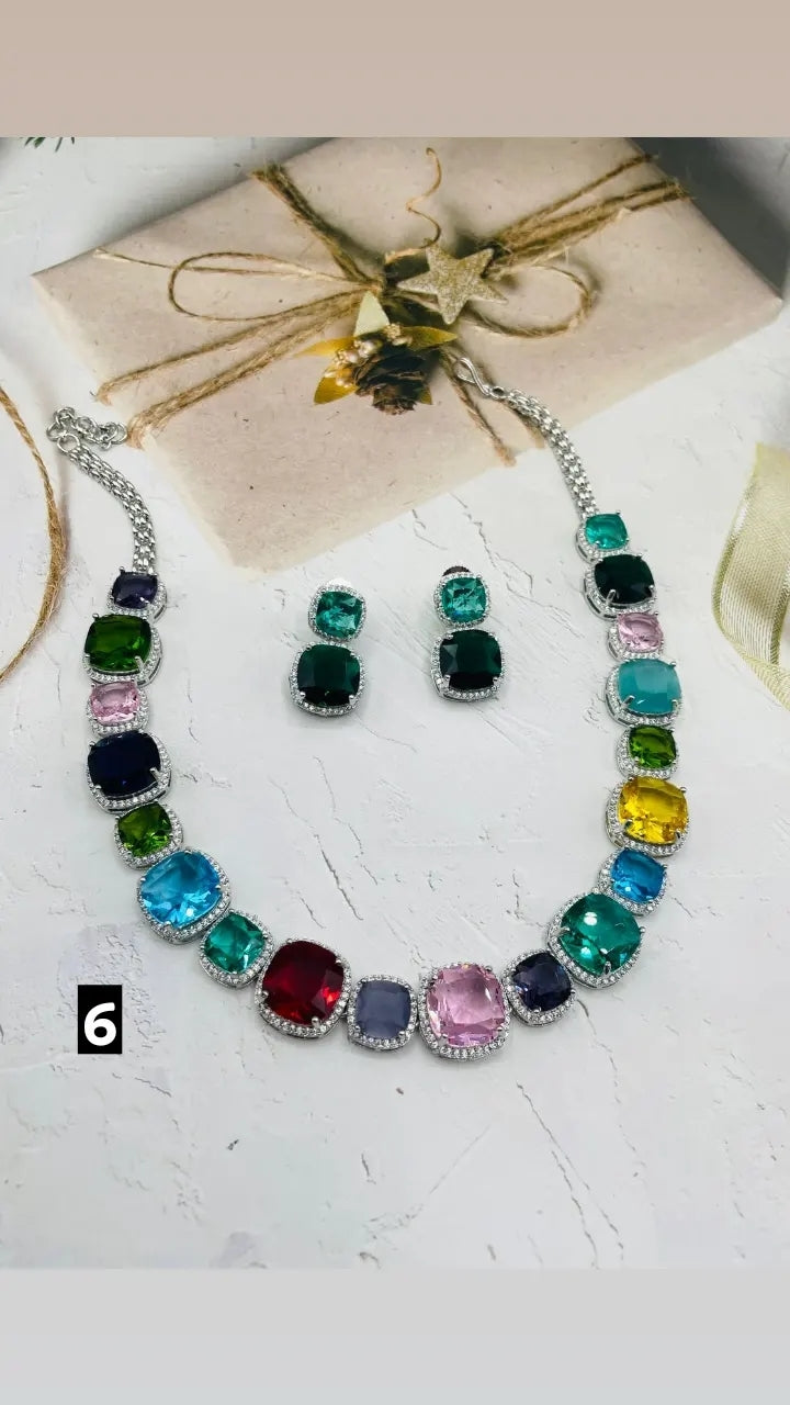 Sparkly Cocktail Choker Set