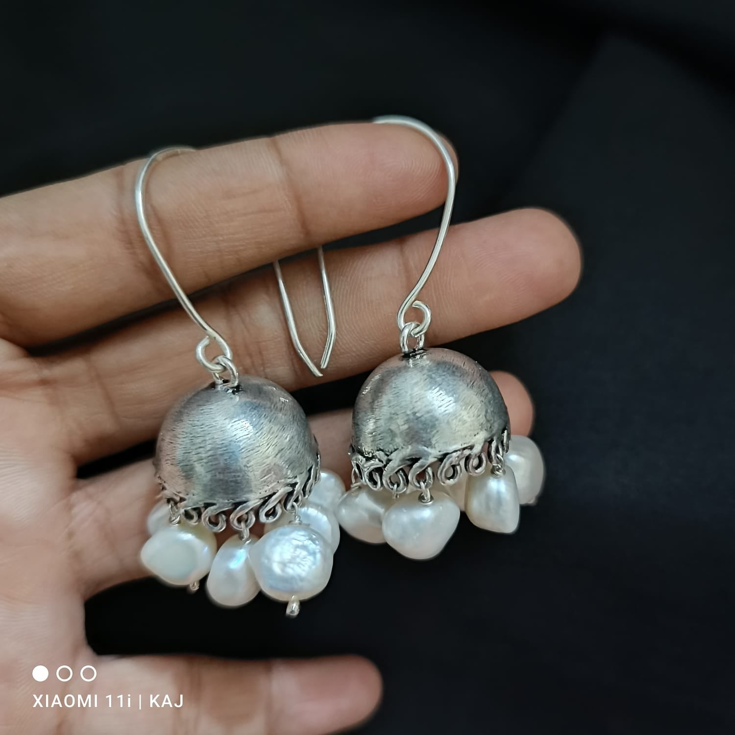 Classic Real Pearls Jhumka