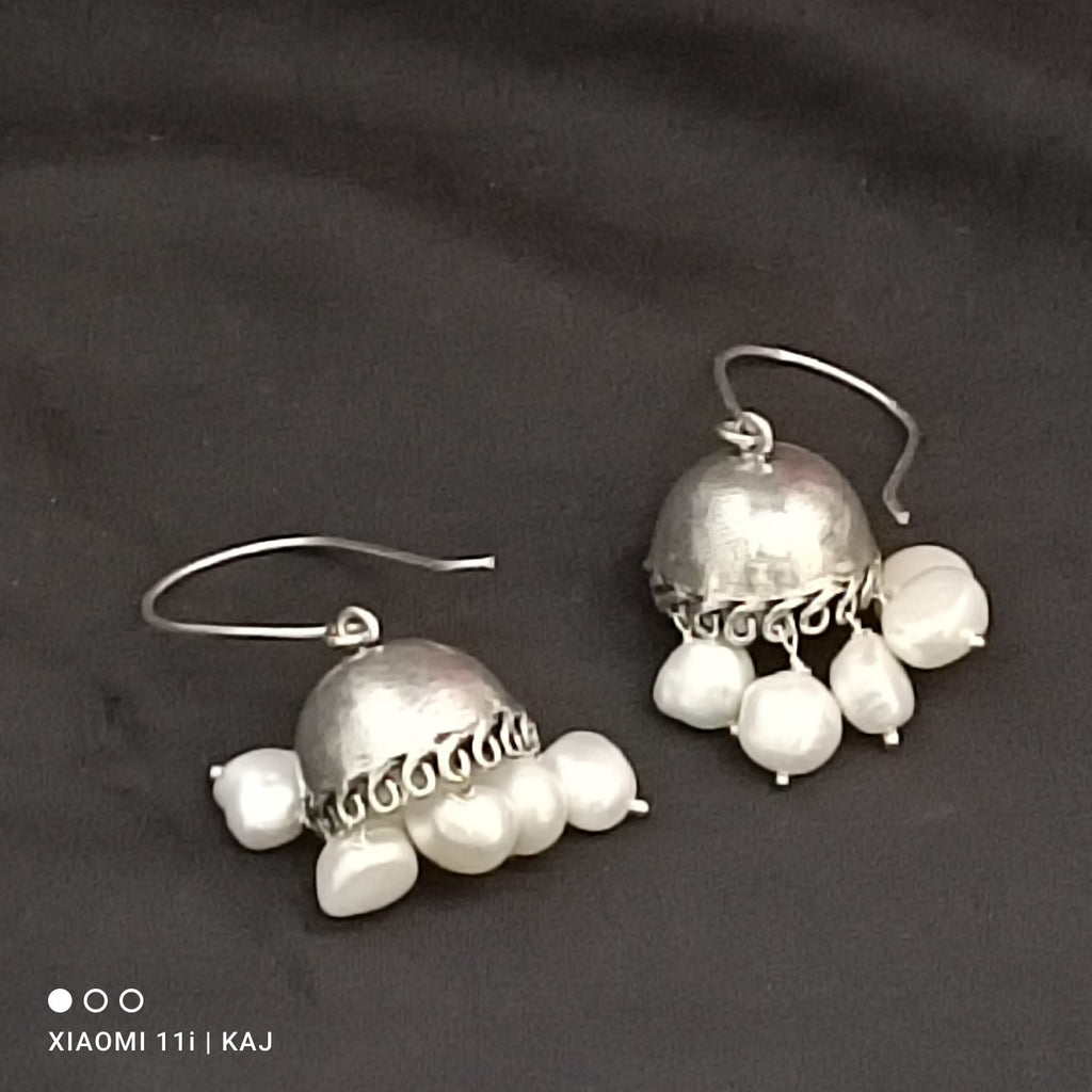 Classic Real Pearls Jhumka