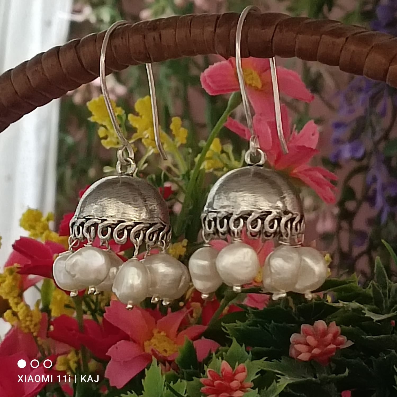 Classic Real Pearls Jhumka