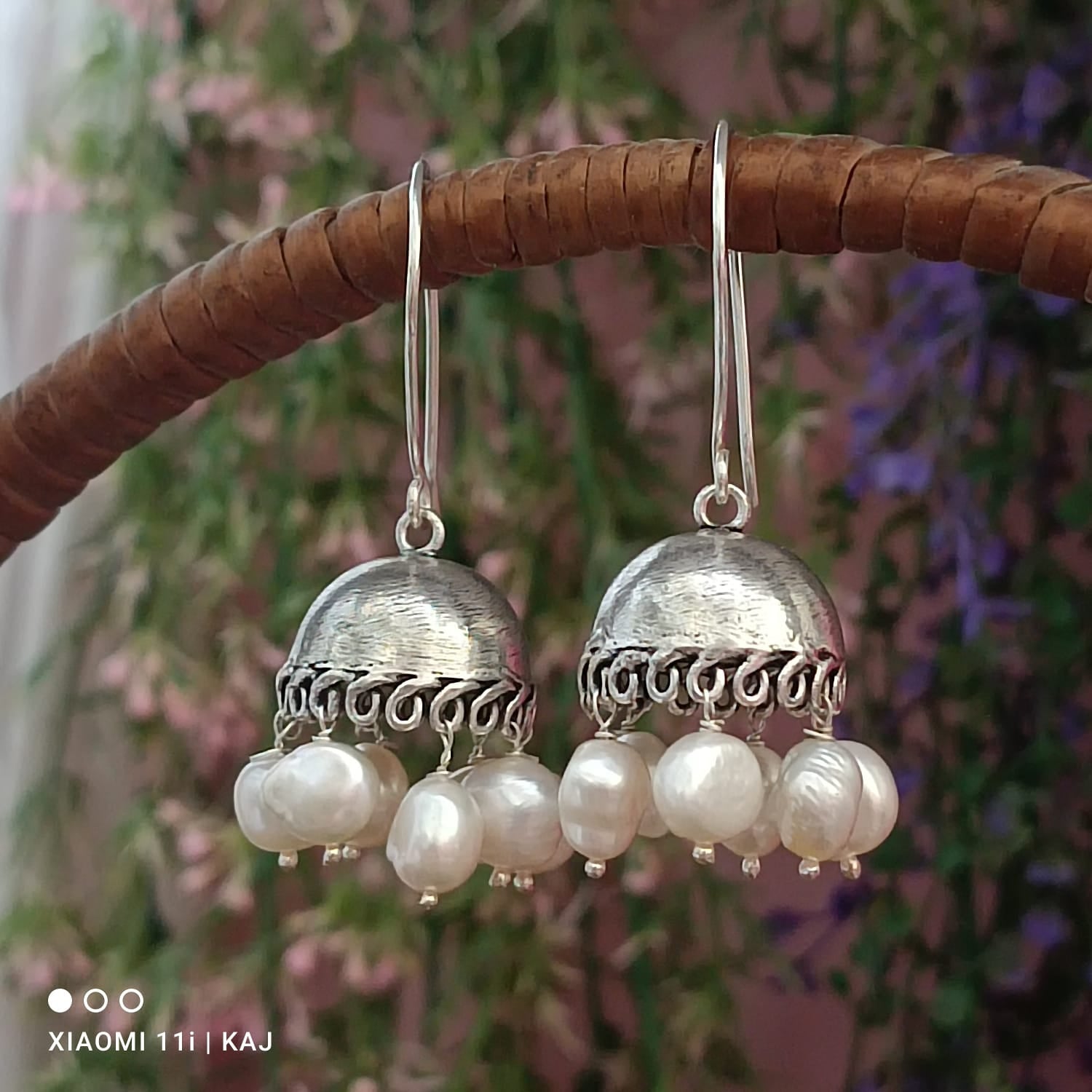 Classic Real Pearls Jhumka