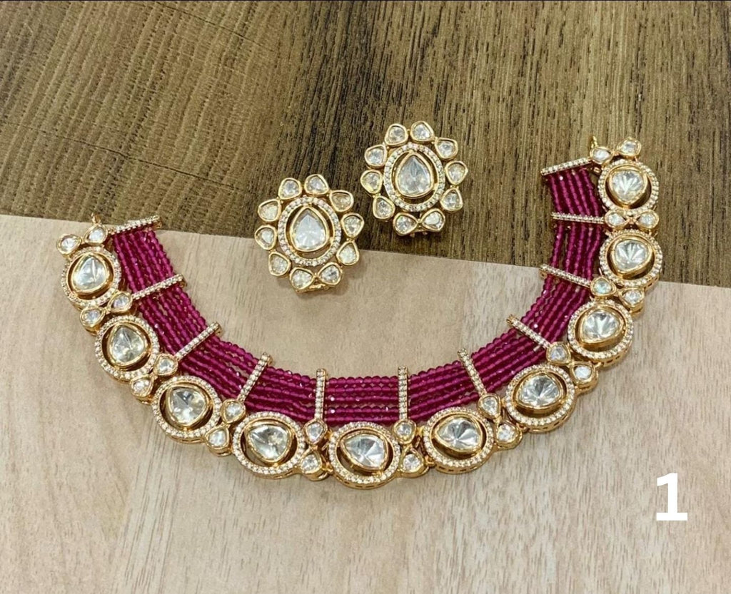 Kundans Beaded Chokerset