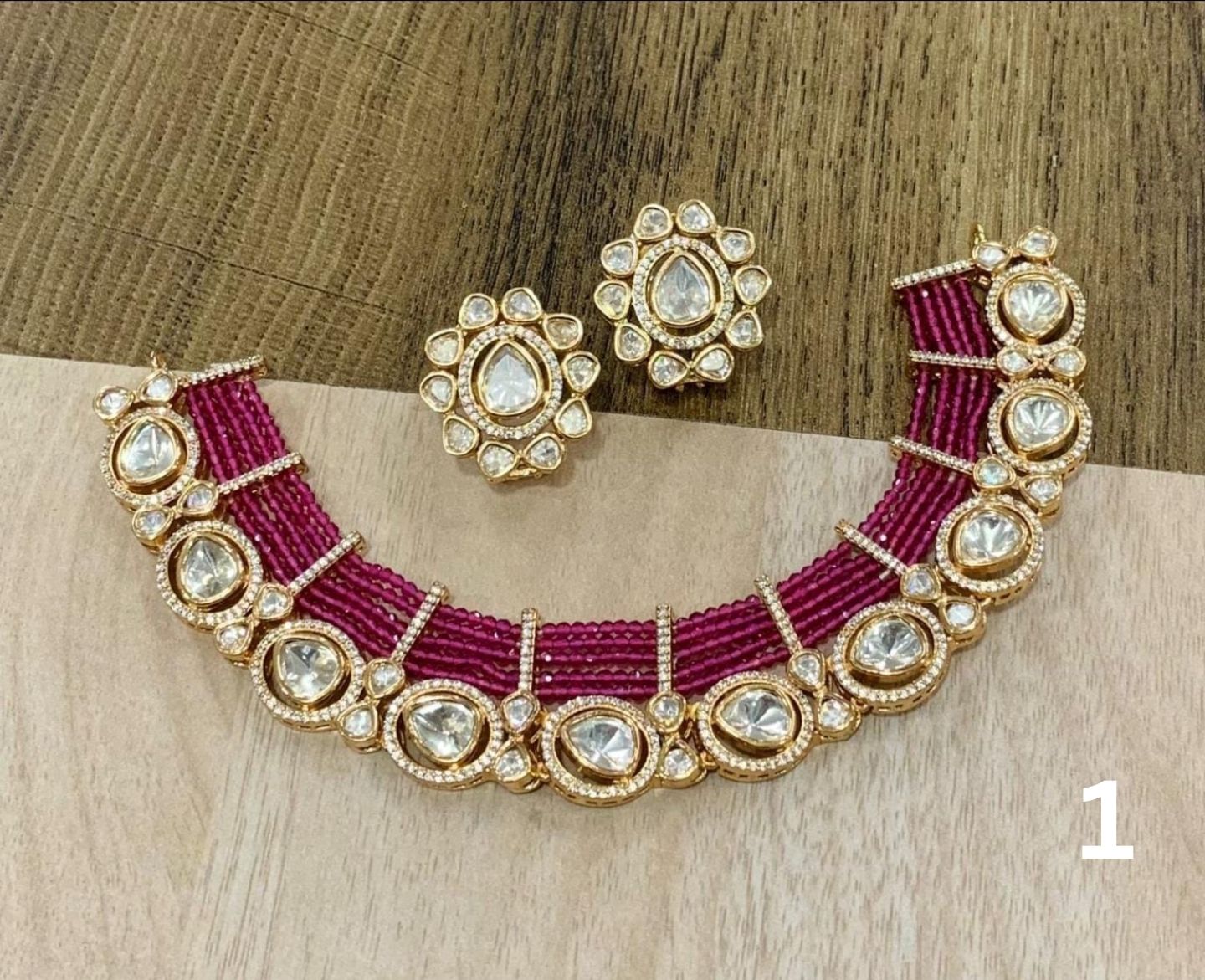 Kundans Beaded Chokerset