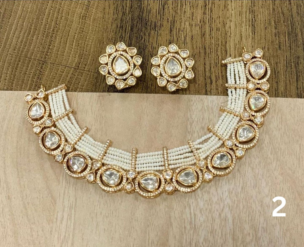 Kundans Beaded Chokerset