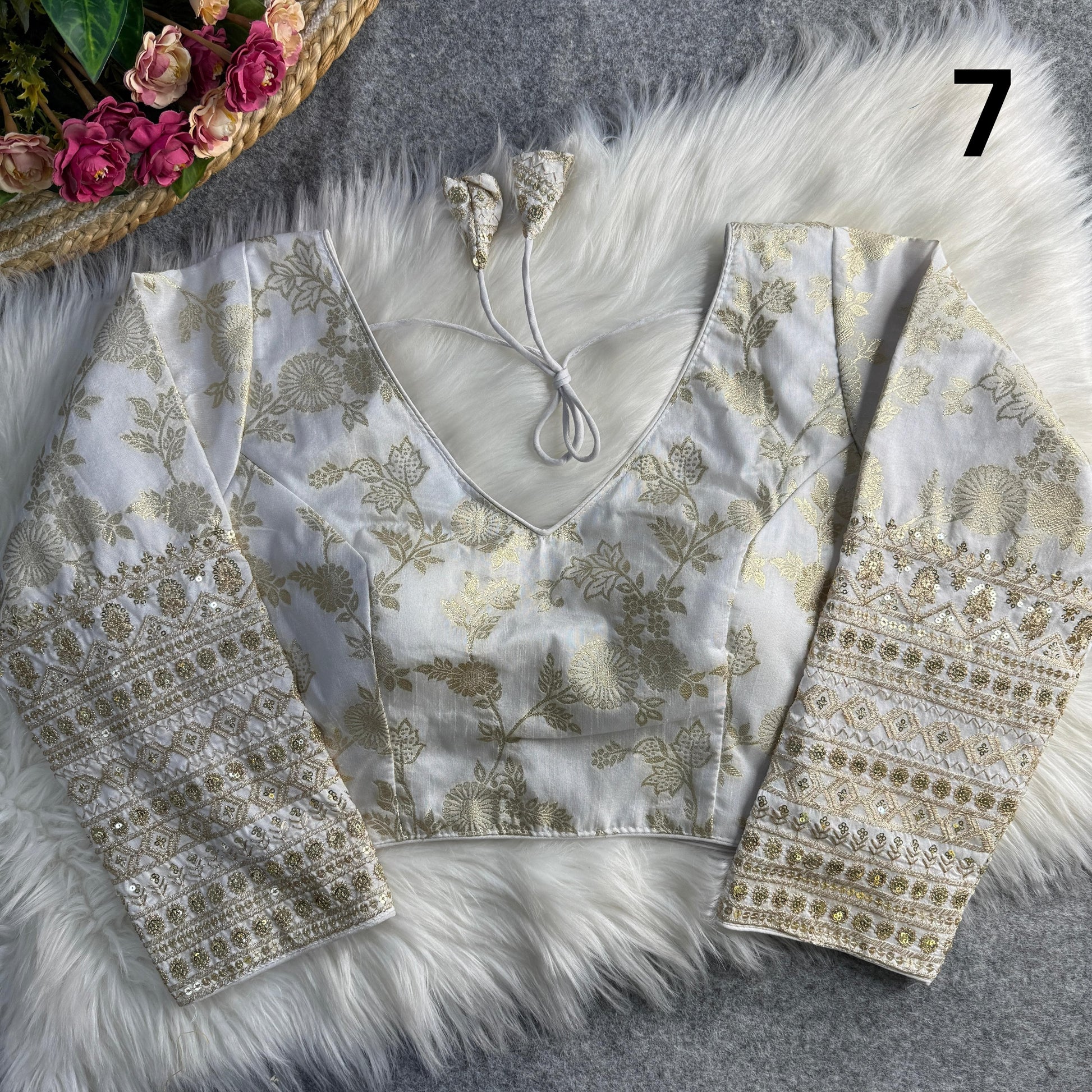 Dola Silk Full Sleeves Blouse