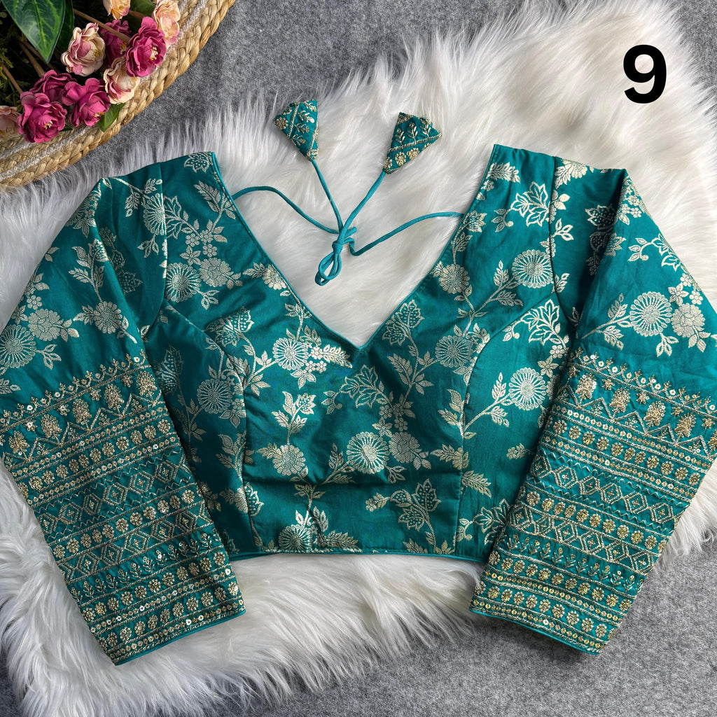 Dola Silk Full Sleeves Blouse