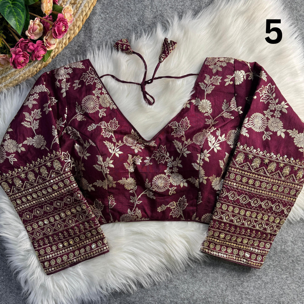 Dola Silk Full Sleeves Blouse