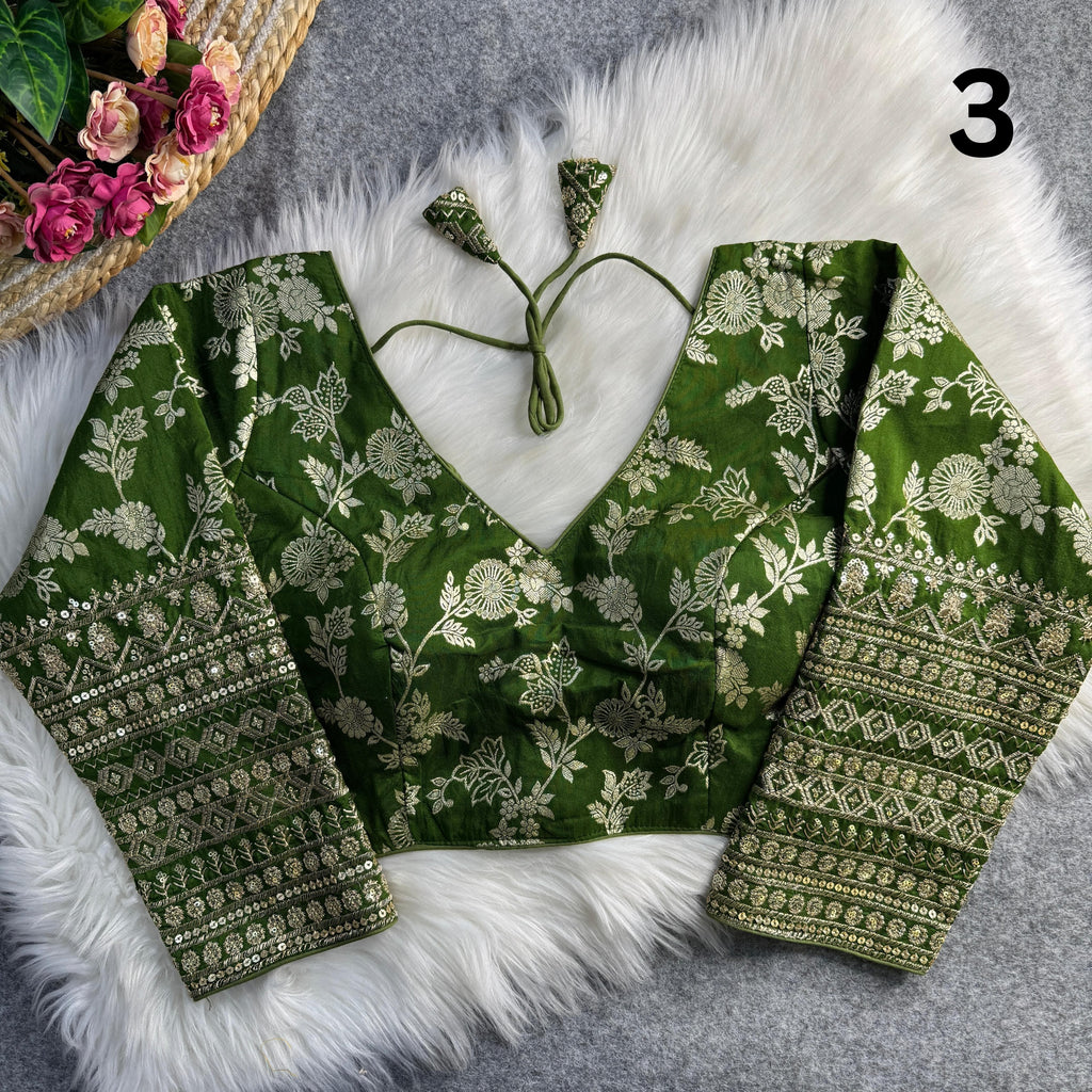 Dola Silk Full Sleeves Blouse