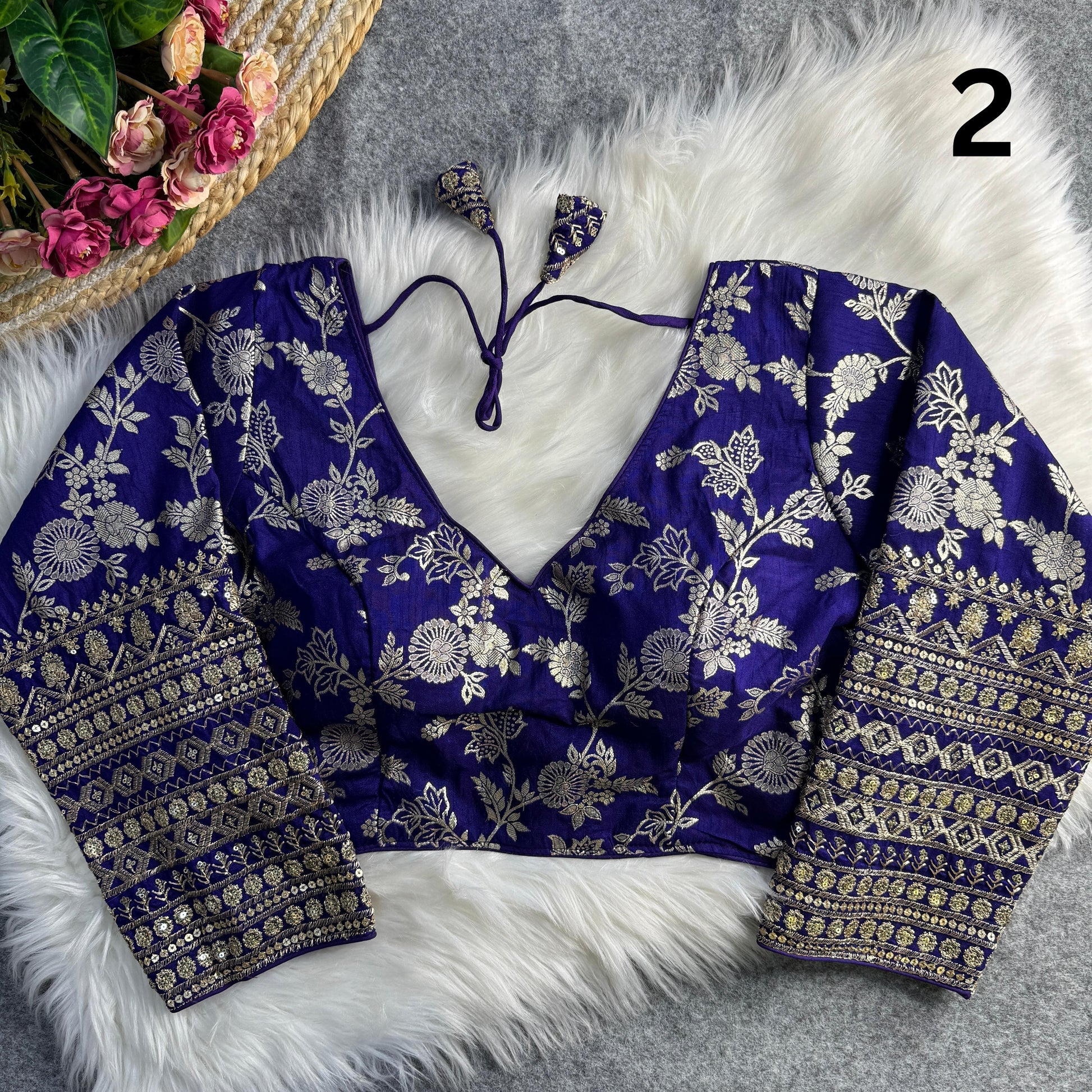 Dola Silk Full Sleeves Blouse